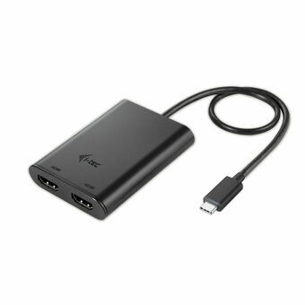 USB-C till HDMI Kabel i-Tec C31DUAL Svart 4K Ultra HD