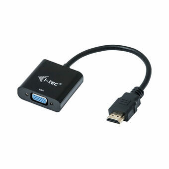 Adapter HDMI till VGA i-Tec HDMI2VGAADA Svart 15 cm