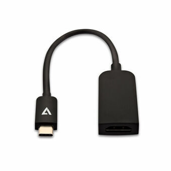 USB C till HDMI Adapter V7 V7UCHDMISL-1E        Svart