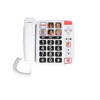 Fasttelefon för Seniorer Swiss Voice Xtra 1110 Vit