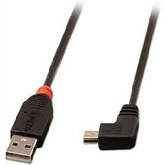 USB 2.0 A till Mini USB B Kabel LINDY 31972 2 m Svart