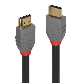 Kabel HDMI LINDY 36961 Svart 50 cm Svart/Grå
