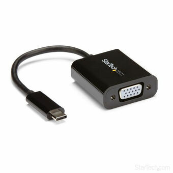USB C till VGA Adapter Startech CDP2VGA Svart