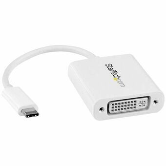 USB C till DVI Adapter Startech CDP2DVIW Vit