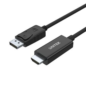 DisplayPort till HDMI Adapter Unitek Y-5118CA Svart 1,8 m