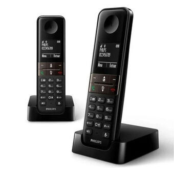 Trådlös Telefon Philips D4702B/34 Duo 1,8" DECT (2 pcs)