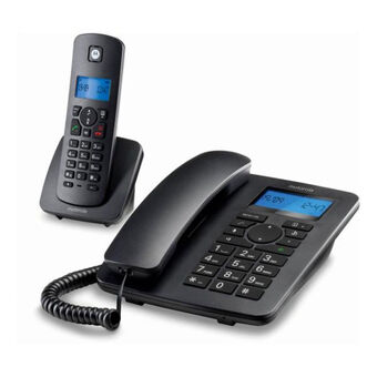 Markkabeltelefon Motorola C4201 Combo DECT (2 pcs) Svart
