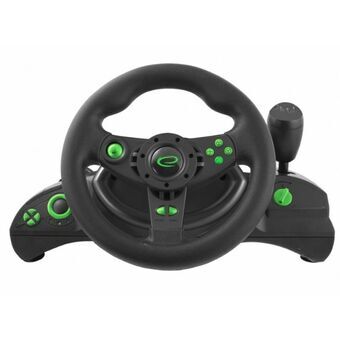 Racing-ratt Esperanza EGW102 Pedaler Grön PC PlayStation 3