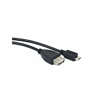 Kabel Micro USB Lanberg OEM-0006 Svart 15 cm