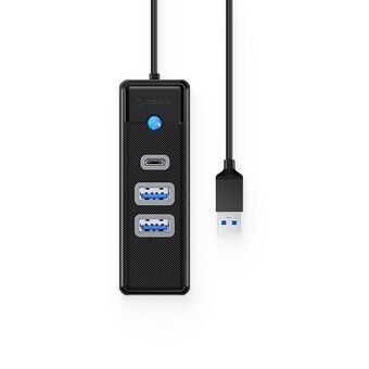 USB-HUB Orico PWC2U-U3-015-BK-EP Svart