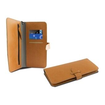 Universal Mobilfodral Bok Smartphone 5,5" KSIX Wallet Orange