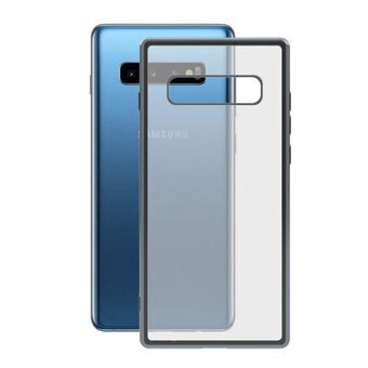 Mobilfodral Samsung Galaxy S10+ KSIX Flex Metal TPU Transparent Grå Metallic