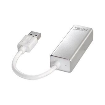 USB 3.0 till Gigabit Ethernet-adapter NANOCABLE Vit 15 cm