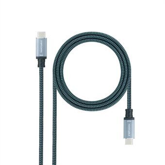 Kabel USB C NANOCABLE 10.01.4100-COMB 50 cm Grön