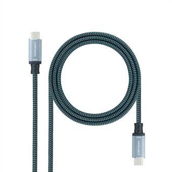 Kabel USB C NANOCABLE 10.01.4101-COMB Grön 1 m