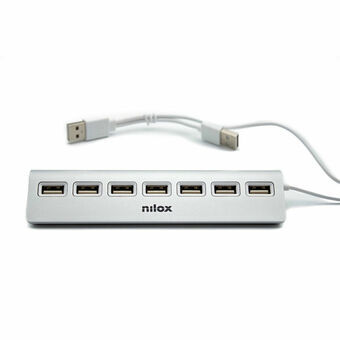 USB-HUB Nilox NXHU7ALU2 Grå
