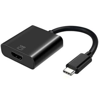 USB-C till HDMI Kabel Aisens Conversor USB-C a HDMI 4k@60Hz, USB-C/M-HDMI/H, Negro, 15cm 4K