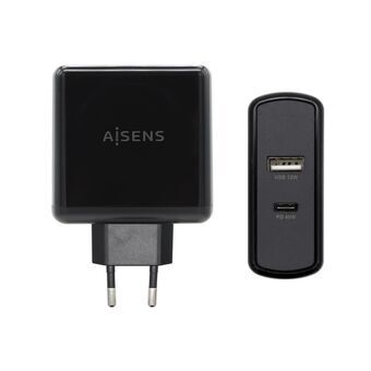 USB-laddare och vägg Aisens ASCH-2PD45A-BK 57 W Svart USB-C