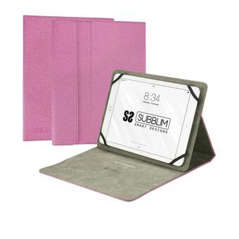 Fodral till Läsplatta Subblim Funda Tablet Clever Stand Tablet Case 10,1" Pink