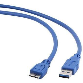 USB 3.0 A till Micro USB B Kabel GEMBIRD CCP-MUSB3-AMBM-0.5 (0,5 m) Blå 50 cm