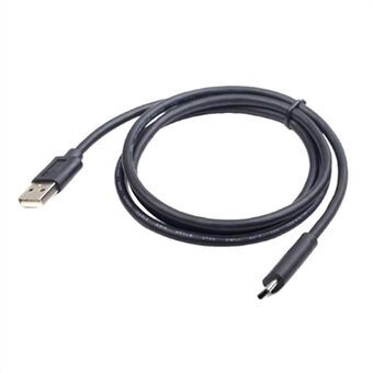 USB A 2.0 till USB C Kabel GEMBIRD CCP-USB2-AMCM-1M 480 Mb/s Svart