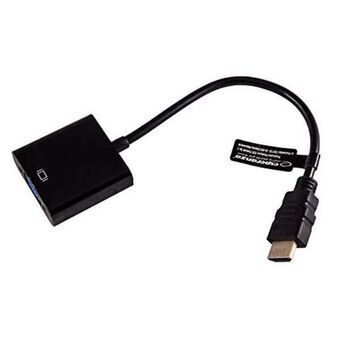 Adapter HDMI till VGA GEMBIRD S0223205 1080 px 60 Hz Svart 15 cm