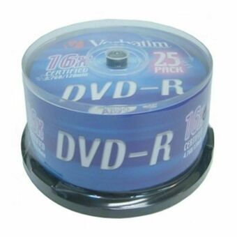 DVD-R Verbatim    16x 25 pcs 25 antal 4,7 GB 16x
