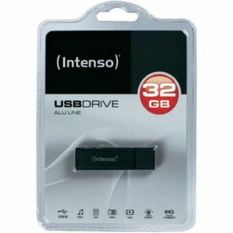 Minnessticka INTENSO Alu Line USB 2.0 32GB Antracitgrå 32 GB