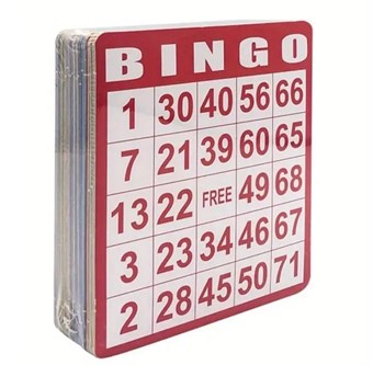 Bingospel 100 stycken i 5 olika färger