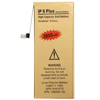 iPhone 6 Plus uppladdningsbart 3,82V / 3800mAh Li-ion-batteri