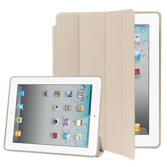 Elegant Smart Cover Sleep / Wake-up för iPad 2 / iPad 3 / iPad 4 - Vit