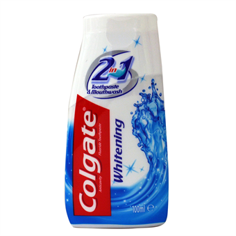 Colgate 2 i 1 Whitening Tandkräm & Munvatten - 100 ml