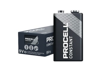 Duracell Procell Constant Power E / 9V batterier - 10 st.