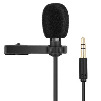 Lapel Lavalier Mikrofon till Smartphone, Kamera och PC / iOS & Android