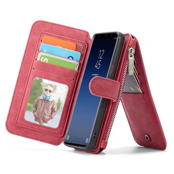 CaseMe Flip Wallet för Samsung Galaxy S9 - Röd
