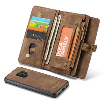 CaseMe Flap Plånbok för Samsung Galaxy S9 - Brun