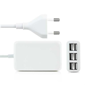 Multi-port USB-laddare inkl. uttag för smartphones / surfplattor