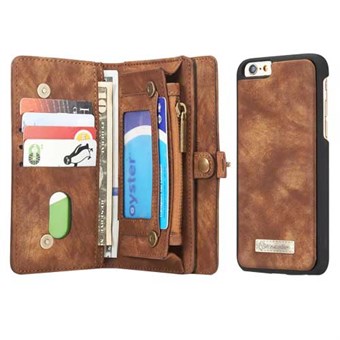 CaseMe Flap Wallet för iPhone 6 / 6S - kaffe