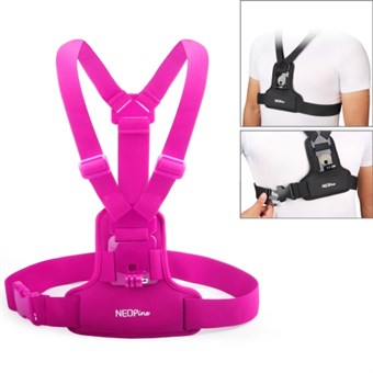 NEOPINE GoPro Hero 1/2/3/4 Bröstband - Magenta