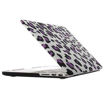 Macbook Pro Retina 15.4 "Hard Case - Leopard Purple