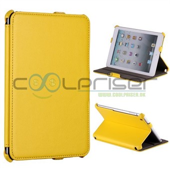 Läder iPad Mini Väska (gul)