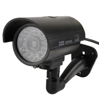 Realistisk Dummy-kamera med blinkande LED-ljus