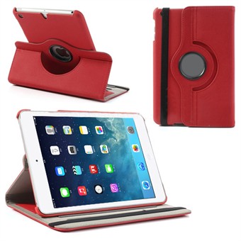 Textil Rotary Case - iPad Mini 1/2/3 (röd)