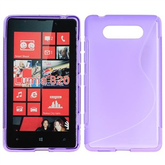 S-Line silikonskydd - Lumia 820 (lila)