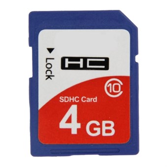 SDHC-minneskort - 4GB