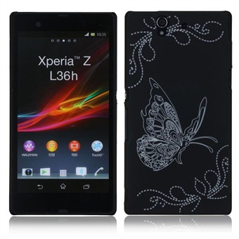 Butterflies Cover Protection Xperia Z (svart)