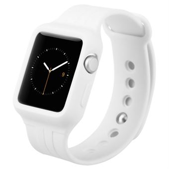 Baseus TPU / Silikon Klocka Band Apple Watch Sport 38 mm - Vit