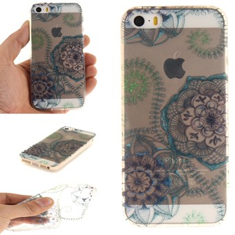 Modern art silikonskal till iPhone 5 / iPhone 5S / iPhone SE 2013 - Flower Punk
