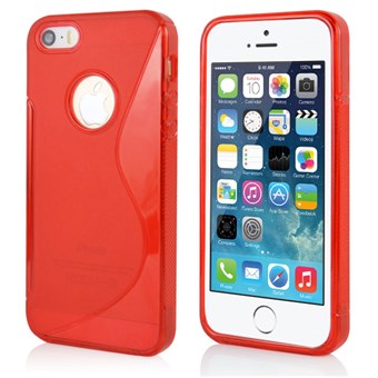 S-Line silikonskal till iPhone 5 / iPhone 5S / iPhone SE 2013 - Röd