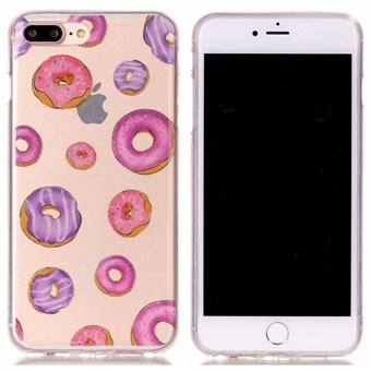 Designermotiv silikonfodral för iPhone 7 Plus / iPhone 8 Plus - Donnuts